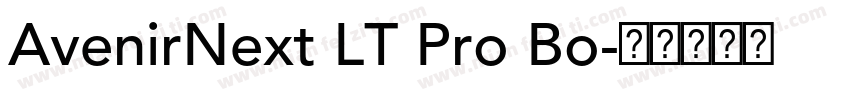 AvenirNext LT Pro Bo字体转换